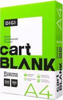 Бумага для цветной лазерной печати А4, плотная 160 г/м2, 250 л, CARTBLANK DIGI, 145% (CIE)