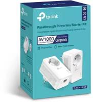 TP-Link TL-PA7017P KIT AV1000 Комплект гигабитных адаптеров Powerline со встроенной розеткой