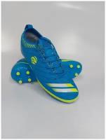 Спортивные футбольные бутсы Backheel BLUE 210667 с шипами