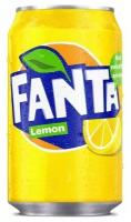 Газированный напиток Fanta Lemon (Фанта Лимон) | Упаковка 24 шт, ж/б 0,33 л