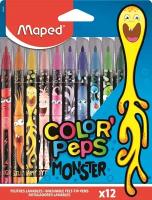 Фломастеры COLOR'PEPS MONSTER смываемые,12 цв/наб,845400