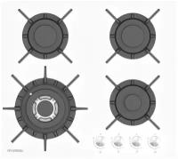 Газовая варочная поверхность Hyundai HHG 6437 WG