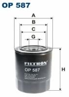 Фильтр масляный HY Starex, MI L200, Pajero Sport, OP587 FILTRON OP 587