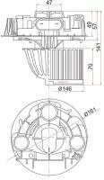 Мотор отопителя салона RENAULT LOGAN 05-/DUSTER 10-/SANDERO 08-/LADA LARGUS 12- Sat ST6001547691