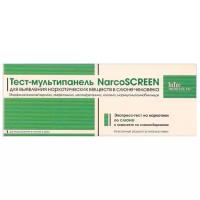 Тест -кассета NARCOSCREEN мультипанель (5 видов) в слюне