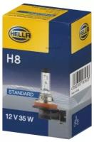 Лампа HELLA галогеновая H8 PGJ19-1 35W BEHR-HELLA 8GH 008 356-121 | цена за 1 шт