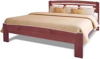 Кровать Магнолия из сосны, спальное место (ШхД): 200x200, цвет: венге 2
