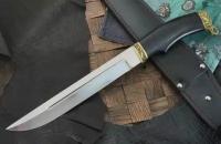 Антарес нож Пластунский, 65Х13, латунь, граб