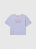 футболка для девочек, Pepe Jeans London, модель: PG502958, цвет: белый, размер: 12