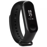 Ремешок для фитнес-браслета Xiaomi Mi Band 3/4, черный