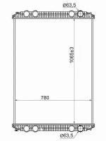 Радиатор Freightliner Century Class 97- / Columbia 97- Sat арт. FR0001