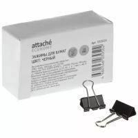 Зажим для бумаг Attache 19 мм, 12 штук в упаковке, Economy (933325)