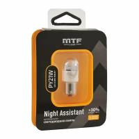 Лампа светодиодная MTFLIGHT NIGHT ASSISTANT 12V PY21W 2.5W NPY21W