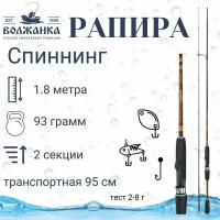 Спиннинг Волжанка Рапира 1,8м 2-8гр