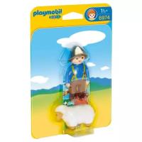 Набор с элементами конструктора Playmobil 1-2-3 6974 Садовник с овечкой