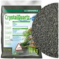 Грунт Dennerle Kristall-Quarz, гравий фракции 1-2 мм, цвет черный, 10 кг