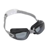 Очки для плавания BRADEX Комфорт+ (прозрачные), серый