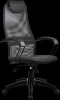 Кресло руководителя Метта SU-B-8 100/001 (SU-BP-8 Pl) офисное, обивка: текстиль, цвет: 21-темно-серый