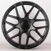 Колесный диск Powcan BK5318 9.5x20/5x112 D66.6 ET43 SEMI MATTE BLACK WITH LIP POLISH