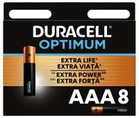 Батарейка Duracell Optimum AAA, в упаковке: 8 шт