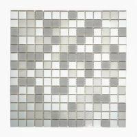Плитка мозаика MIRO (серия Einsteinium №101), стеклянная плитка мозаика для ванной комнаты, для душевой, для фартука на кухне, 4 шт