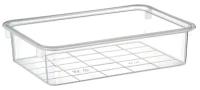 Лоток прямоугольный 4.9 л. с бортиками прозрачный пластиковый 1 шт 35.6x24.1x7.1 см DDStyle