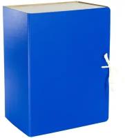 Короб архивный OfficeSpace с завязками разборный, БВ, 150 мм, сплошной, синий, клапан МГК 318730