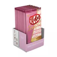 Шоколад KitKat Senses Rose Gold Edition Taste of Strawberry белый со вкусом клубники и молочный с вафлей