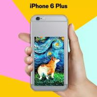 Силиконовый чехол на Apple iPhone 6 Plus Ван Гог Корги / для Эпл Айфон 6 Плюс