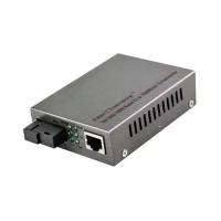 Медиа-конвертер OSNOVO OMC-1000-11S5a оптический Gigabit Ethernet для передачи Ethernet по одному волокну одномодового оптического кабеля до 20км (по