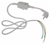 Электрический кабель с УЗО универсальный (клеммы питания– плоская гнездо - мама, заземления–под винт) для водонагревателей Ariston, 16 A, 1,5 метра