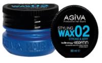 AGIVA Кератиновый Воск для волос Keratin Wax 02 сильный Strong 90 мл/