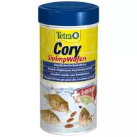 Корм для донных рыб Tetra Cory Shrimp Wafers 250мл двухцветные пластинки