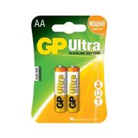 Батарейки GP Батарейка алкалиновая GP Ultra, AA, LR6-2BL, 1.5В, блистер, 2 шт