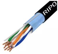 Кабель витая пара для локальной сети LAN FTP4 CAT5E 24AWG Cu PE RIPO outdoor уличный 50 метров 001-122014/50