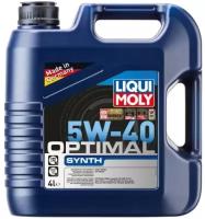 Моторное масло Liqui Moly Optimal Synth 5W-40 HC-синтетическое 4 л