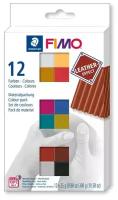 Полимерная глина запекаемая набор FIMO leather-effect 12цв*25г 8013 C12-2 4523378