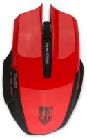 Мышь беспроводная Jet.A Comfort OM-U54G красная (1200/1600/2000dpi, 5 кнопок, USB)