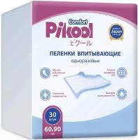 Одноразовая пеленка Pikool Comfort 60х90, белый, 30 шт