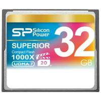 Карта памяти Silicon Power Compact Flash, R/W 150/80 МБ/с, серебристый