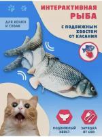 Игрушка рыбка для кошек и собак интерактивная