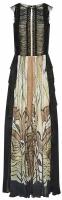 Платье Alberta Ferretti, натуральный шелк, вечернее, размер 42, мультиколор