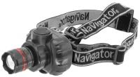 Фонарь Navigator 94 950 NPT-H03-3AAA налобн. 3 реж, фокус, 1LEDx1Вт, блист