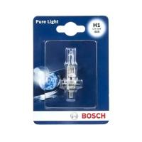 Лампа автомобильная галогенная Bosch Pure Light 1987301005 H1 55W P14,5s 3200K 1 шт