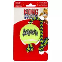 Мячик для собак KONG Air теннисный средний с канатом (AST21)