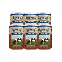 Влажный корм для собак Happy Dog 100% Мясо Фермерский продукт, говядина 400 г