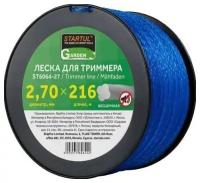 Леска для триммера d 2,7 мм x 216 м сечение бесшумная STARTUL GARDEN (ST6064-27)