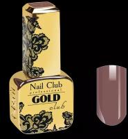 Nail Club professional Эмалевый гель-лак для ногтей с липким слоем GOLD CLUB 19 Milk Chocolate, 13 мл