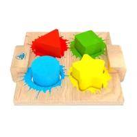 Развивающая игрушка Краснокамская игрушка Н-62, бежевый/желтый/зеленый/красный/голубой