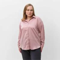 Рубашка Mist plus-size 9728630 женская, цвет пыльная роза, размер 56